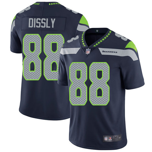 Seattle Seahawks Limited Navy Blue Men Will Dissly Home Jersey NFL Football #88 Vapor Untouchable->women nfl jersey->Women Jersey